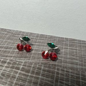 Cherry stud earrings